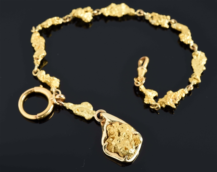 GOLD NUGGET CHAIN.