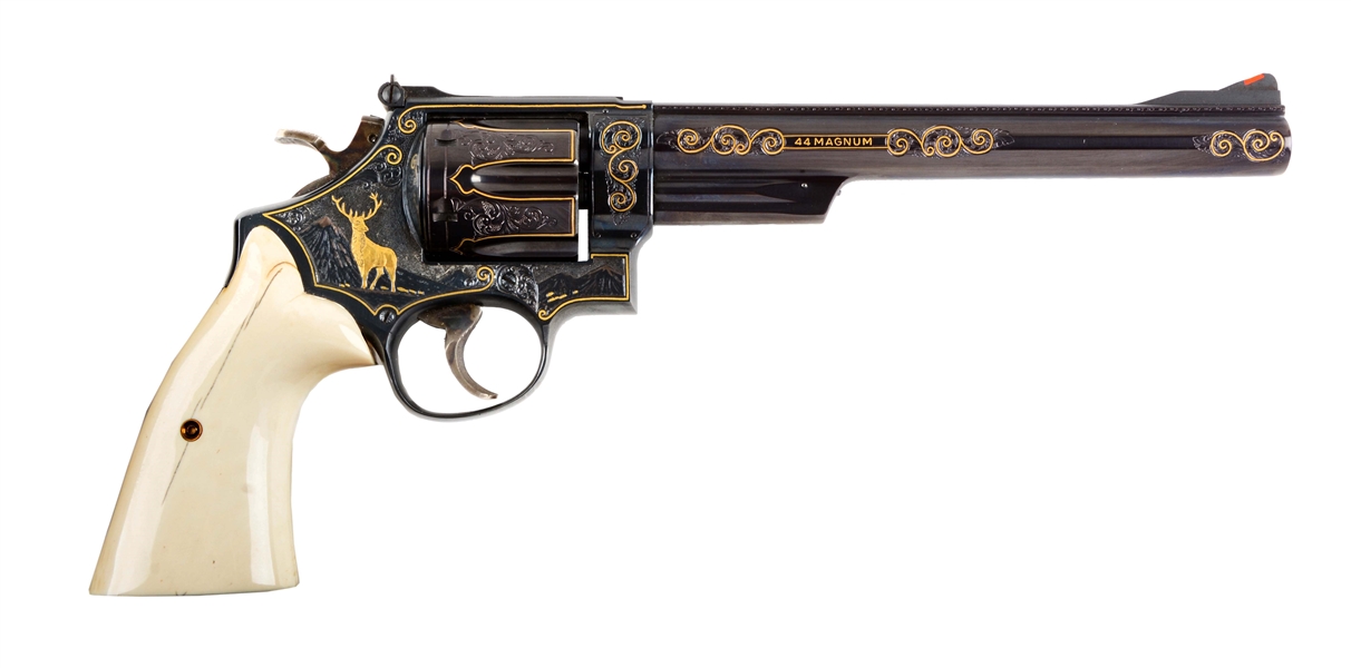 (M) ENGRAVED & INLAID S&W MODEL 29-2 DOUBLE ACTION REVOLVER.