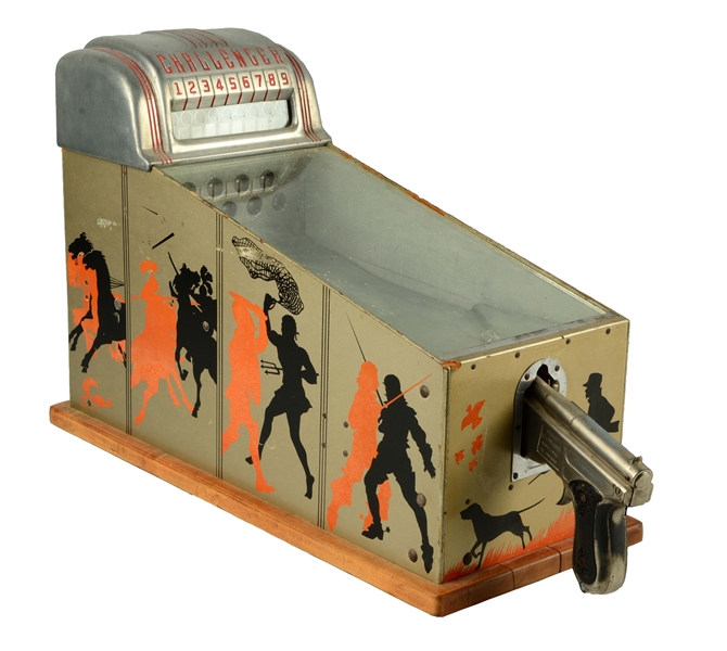 1¢ A.B.T. MANUFACTURING CHALLENGER SHOOTING GALLERY GAME.