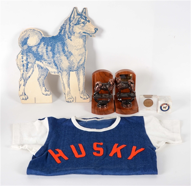 LOT OF 5: HUSKY GASOLINE ADVERTISING PIECES.