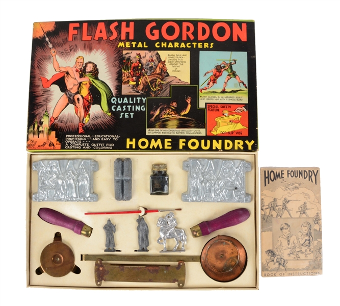 FLASH GORDON METAL CHARACTERS HOME FOUNDRY SET IN BOX. 