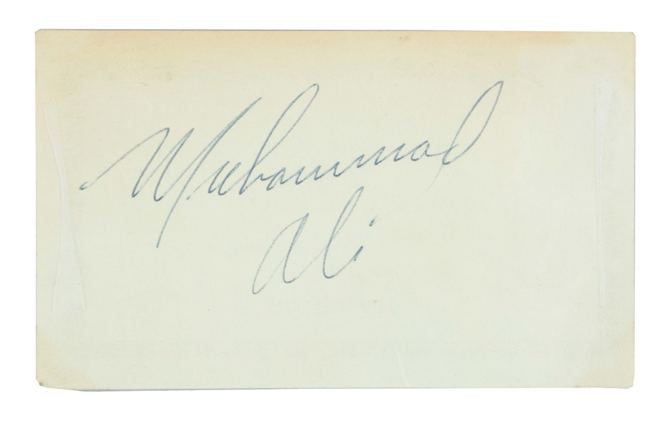 THE EARLIEST KNOWN MUHAMMAD ALI SIGNATURE.