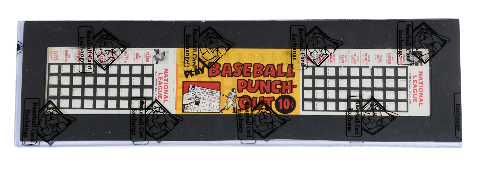 1967 TOPPS PUNCH-OUT UNOPENED PACK WITH WILLIE MAYS (BBCE).