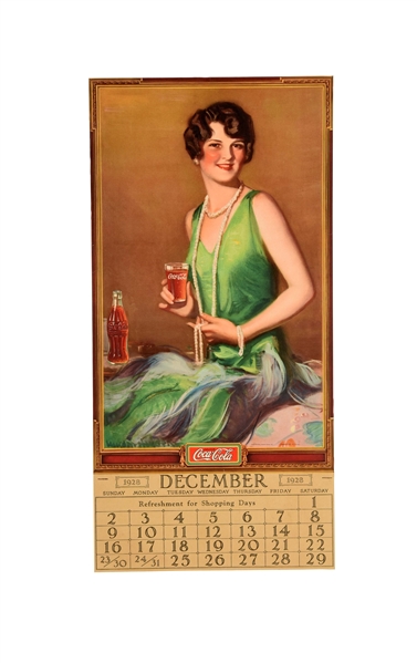 1928 COCA-COLA ADVERTISING CALENDAR. 