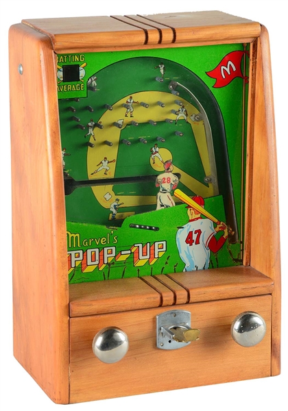 1¢ MARVEL MANUFACTURING CO. POP-UP ARCADE GAME. 