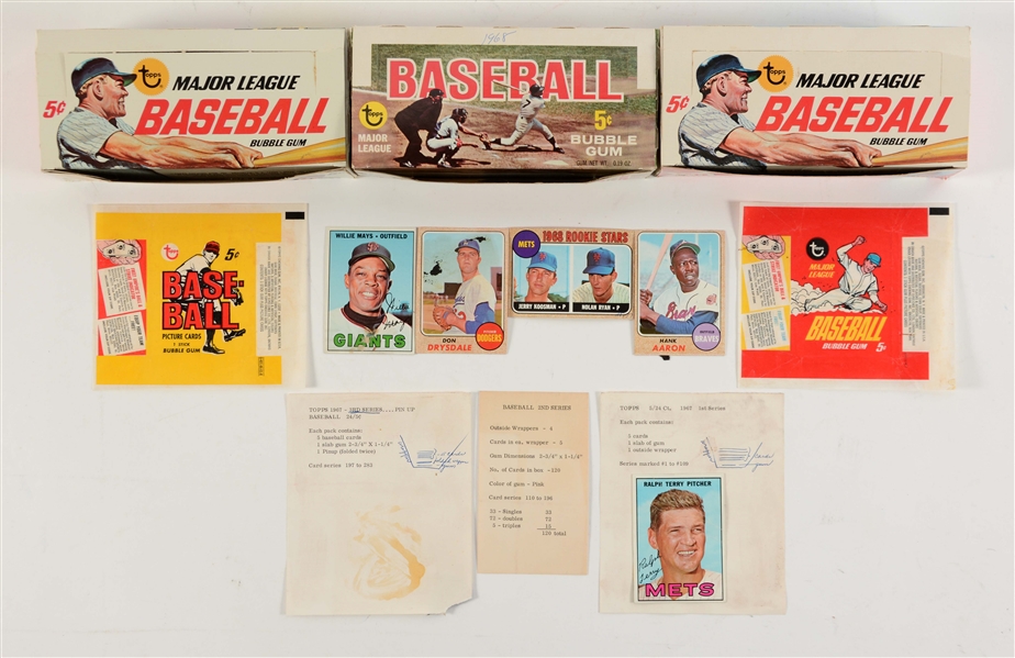 1967-1968 TOPPS BASEBALL ARCHIVE COLLECTION.
