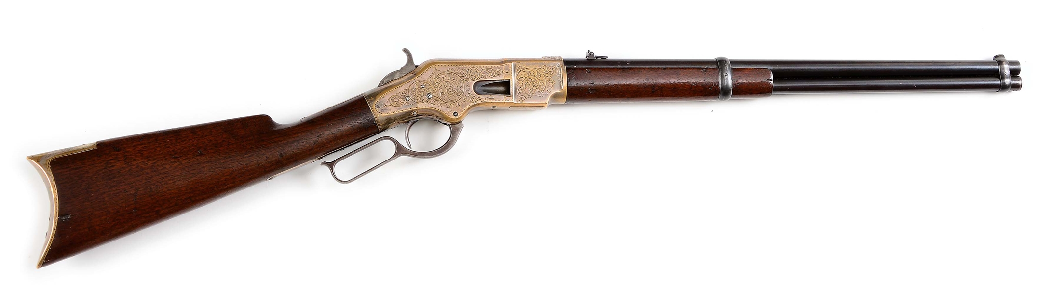 (A) WINCHESTER MODEL 1866 SADDLE RING CARBINE (1872).