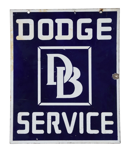 DODGE BROTHERS SERVICE PORCELAIN SIGN.