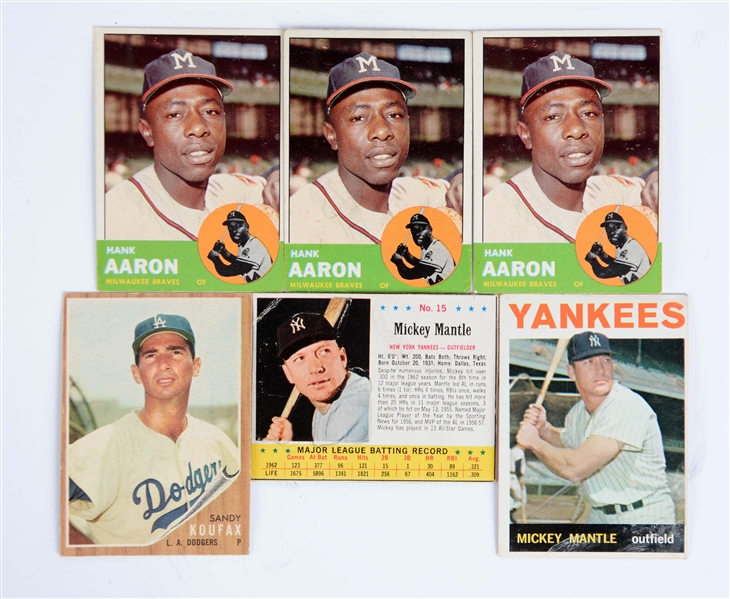 SINGLE OWNER BASEBALL CARD COLLECTION WITH MICKEY MANTLE. 