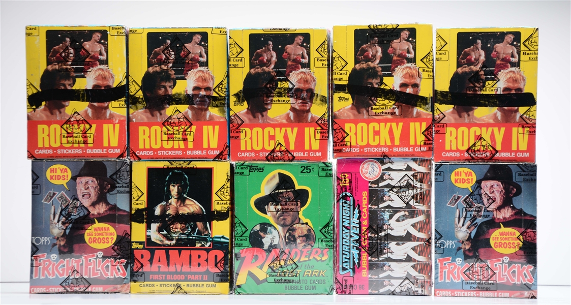 1970S AND 80S MOVIE UNOPENED WAX BOXES (BBCE).
