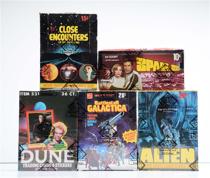 1970S & 1980S SCI-FI WAX BOXES(BBCE).