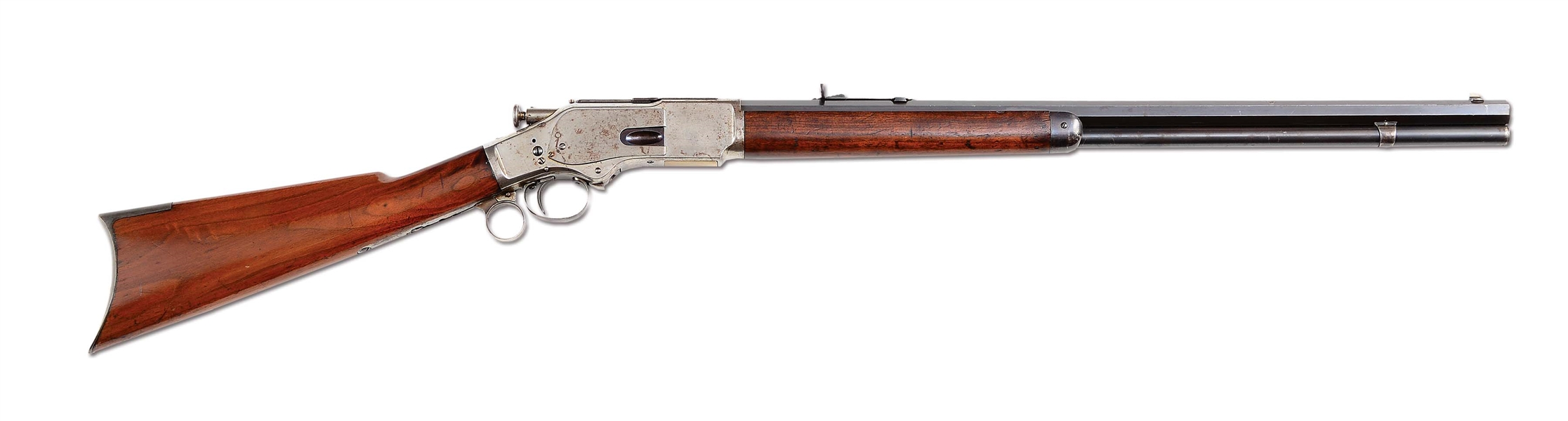 (A) RARE EXPERIMENTAL 1873 RING LEVER RIFLE WITH INTERNAL STRIKER.