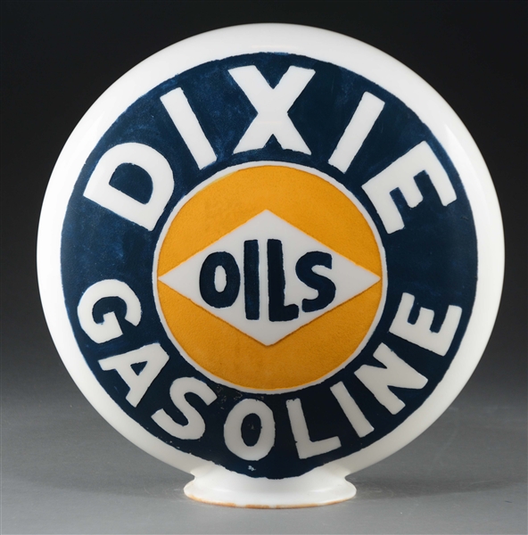 DIXIE GASOLINE & OILS OPC GAS GLOBE.