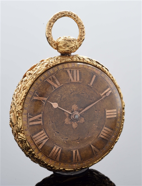 18K GOLD TOBIAS OF LIVERPOOL FUSEE POCKET WATCH.