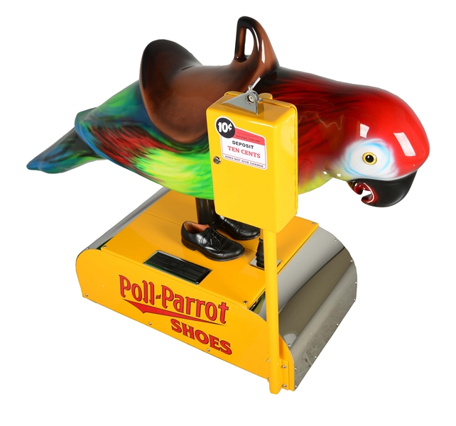 10¢ RESTORED POLL-PARROT SHOES KIDDIE RIDE. 