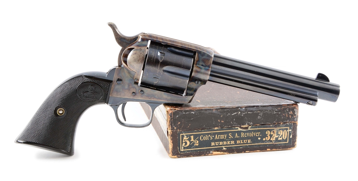 (C) BOXED COLT SINGLE ACTION ARMY 5-1/2" .32-20 REVOLVER (1920).
