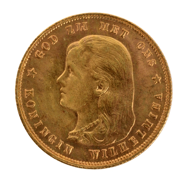 GOLD 1897 NETHERLANDS 10 G.