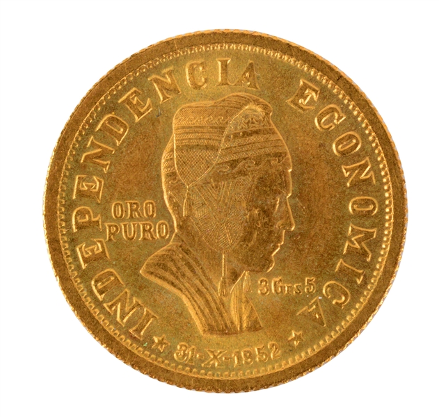 GOLD 1952 BOLIVIA 3.5 GRS.