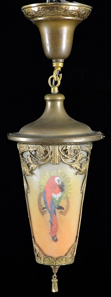REVERSE PAINTED HALL LAMP                                                                                                                                                                               