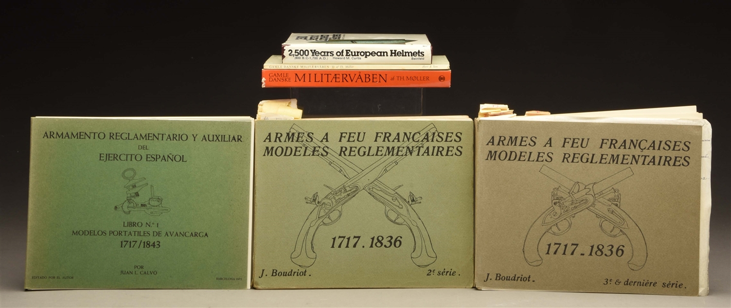 LOT OF 5: RARE BOOKS OF EUROPEAN ARMS AND ARMOR.