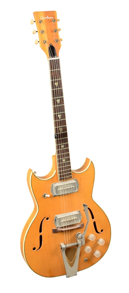 AIRLINE FLATTOP HOLLOW BODY ELECTRIC GUITAR.