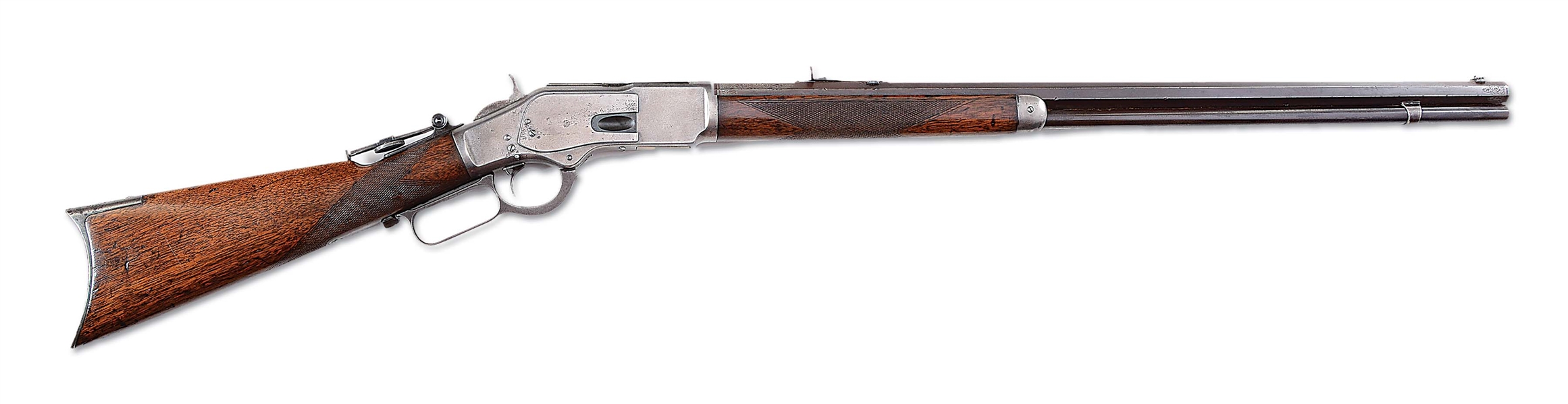 (A) WINCHESTER MODEL 1873 ENGRAVED "ONE OF ONE THOUSAND" LEVER ACTION RIFLE