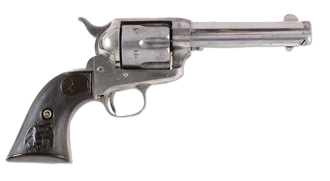 (A) COLT SINGLE ACTION ARMY REVOLVER ONCE BELONGING TO FAMED LAWMAN WYATT EARP (1890).