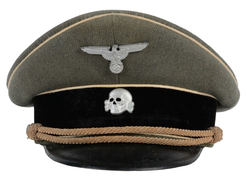 GERMAN WWII WAFFEN SS OFFICERS CAP - KLEIDERKASSE.