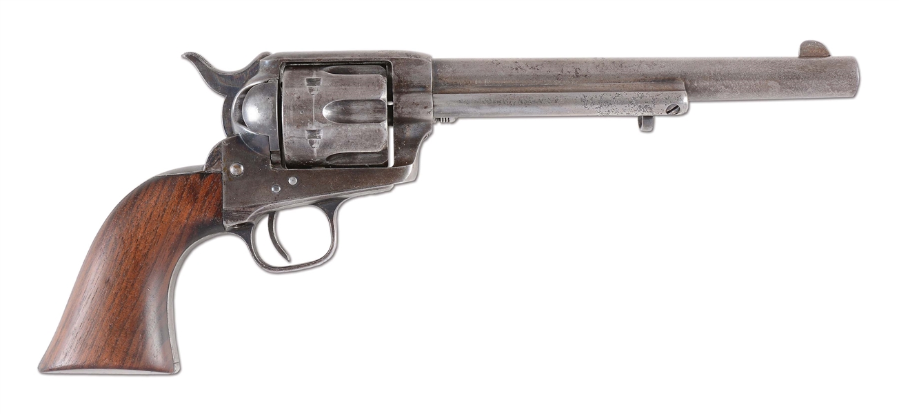 (A) US COLT CAVALRY SINGLE ACTION ARMY REVOLVER WITH KOPEC LETTER (LYLE/DRAPER INSPECTED).
