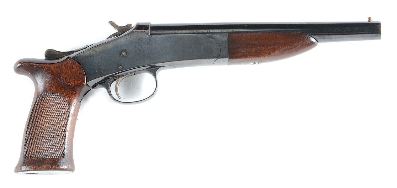 (N) HARRINGTON & RICHARDSON HANDY GUN WITH 8" BARREL (REGISTERED AS "ANY OTHER WEAPON") 