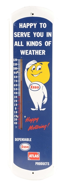 ESSO PRODUCTS TIN ADVERTISING THERMOMETER. 