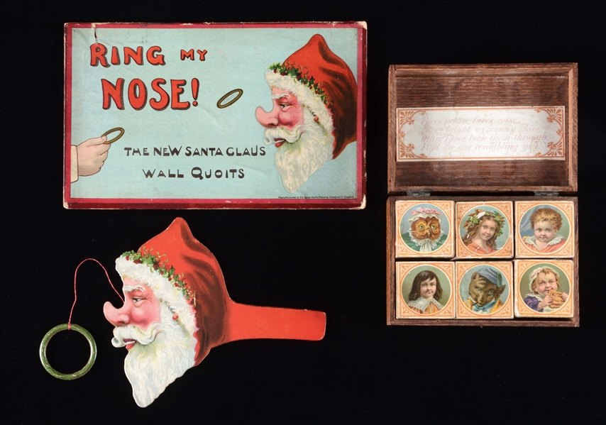 SEARS “RING MY NOSE” CHRISTMAS GAME & BLOCKS