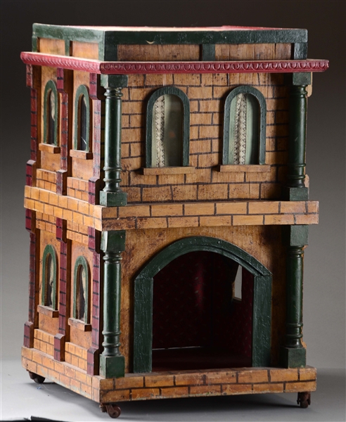 ENGLISH MODEL WOODEN DOLL HOUSE.