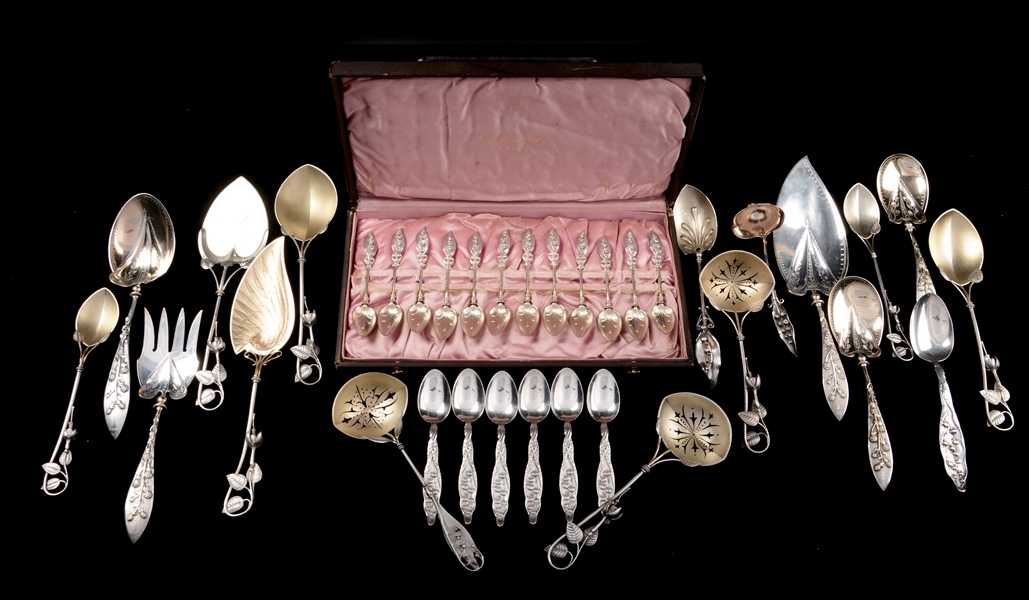 LOT OF WHITING STERLING FLATWARE.