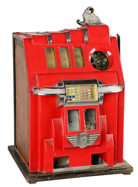 **10¢ PACE DELUXE BELL SLOT MACHINE.