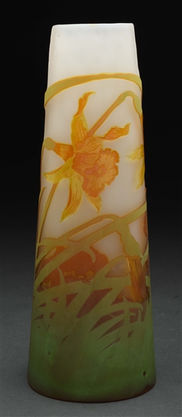 GALLE CAMEO JONQUIL VASE.