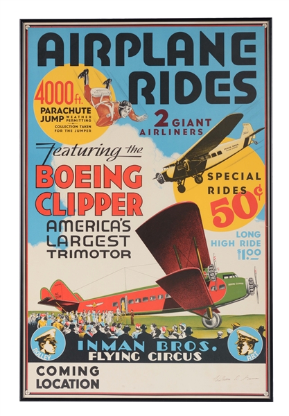 INMAN BROTHERS FLYING CIRCUS POSTER.