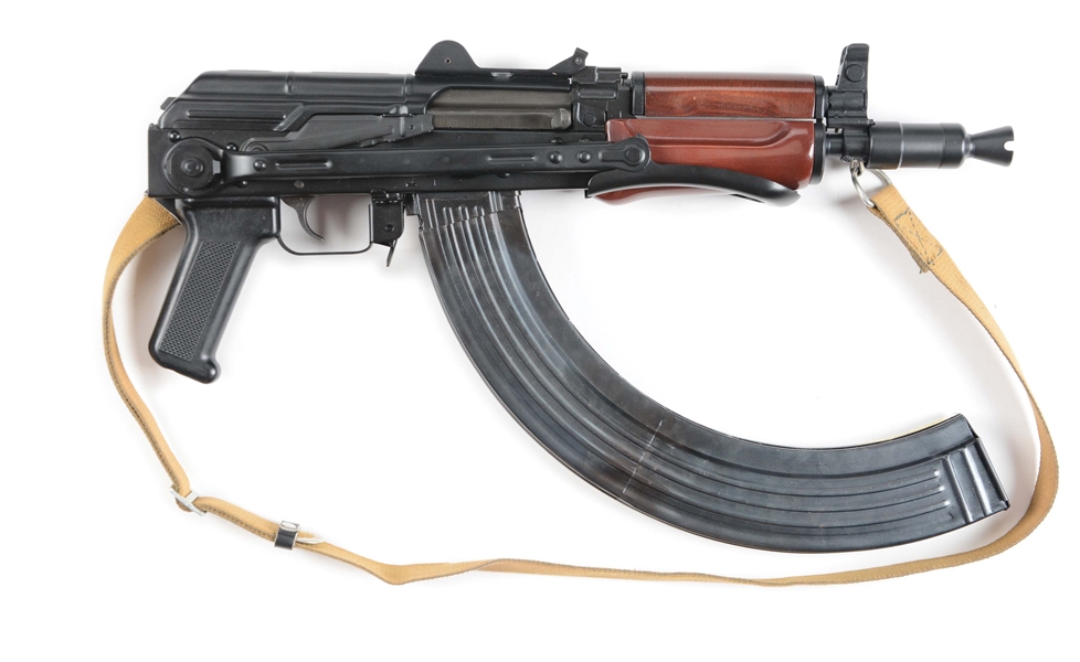 (N) VERY SHORT AND COMPACT ITM ARMS CO “PETER FLEIS” CONVERTED MK-99 (*AK-47 LOOK ALIKE) SEMI-AUTOMATIC SHORT BARRELED RIFLE (SHORT BARREL RIFLE) 