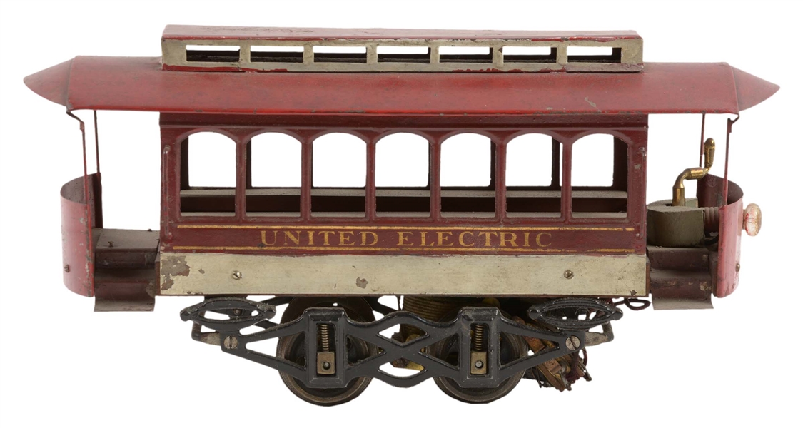 EARLY VOLTAMP UNITED NO. 2120 ELECTRIC TROLLEY.