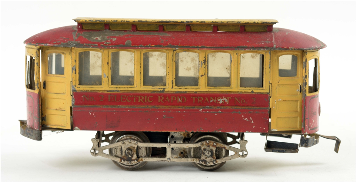 EARLY LIONEL NO. 2 ELECTRIC RAPID TRANSIT TROLLEY. 