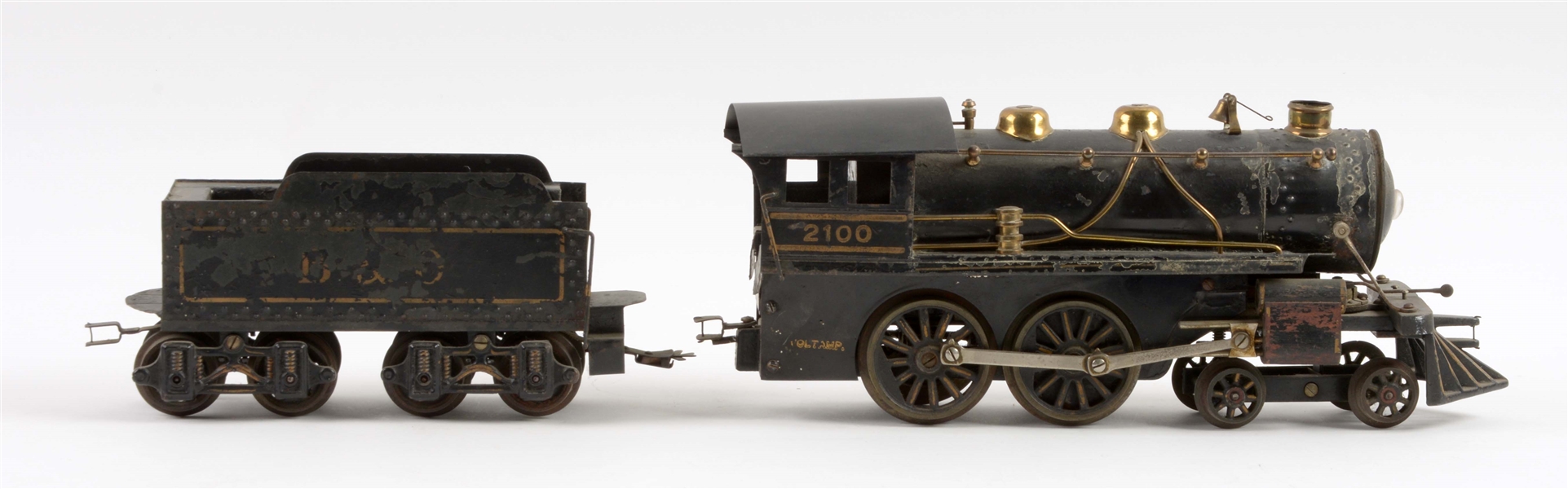 LOT OF 2: VOLTAMP NO. 2100 ENGINE WITH B&O TENDER. 