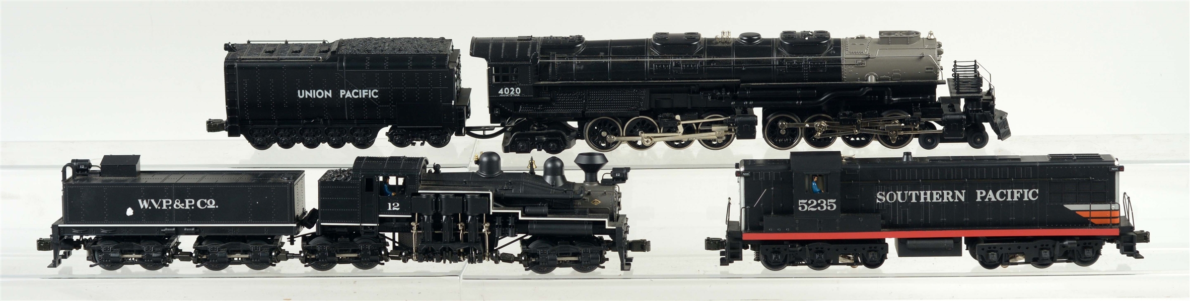 LOT OF 3: M.T.H. & RAIL KING TRAINS IN BOXES. 