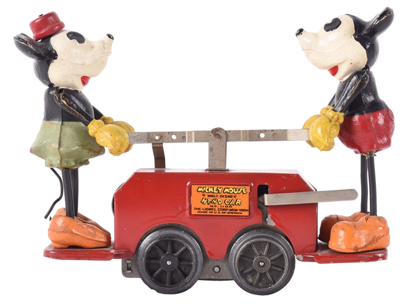 LIONEL MICKEY MOUSE HAND CAR. 