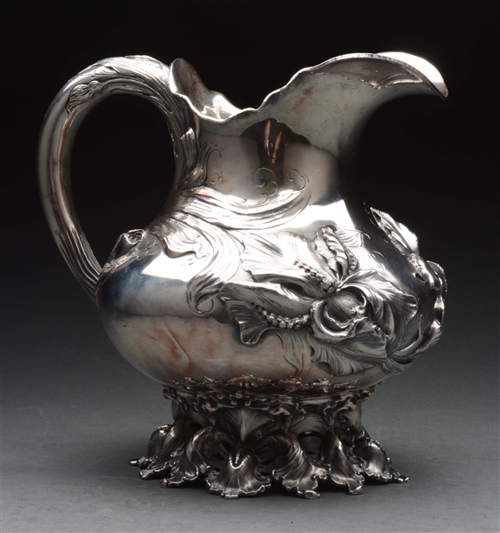 AMERICAN STERLING SILVER WATER PITCHER.