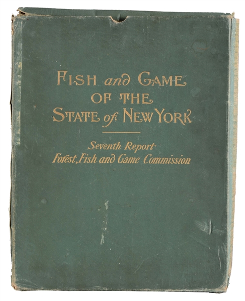 PORTFOLIO OF 100 LITHOGRAPHS, SEVENTH REPORT OF THE FOREST, FISH AND GAME COMMISSION OF THE STATE OF NEW YORK. 