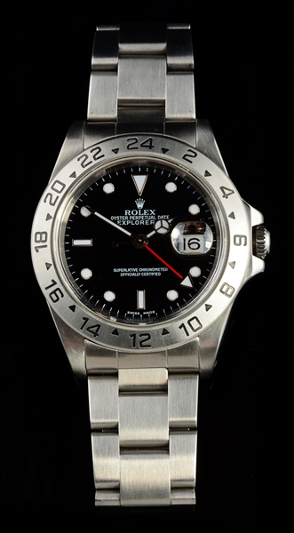 ROLEX EXPLORER II IN STAINLESS STEEL, REF. 16570 WITH BOX. 