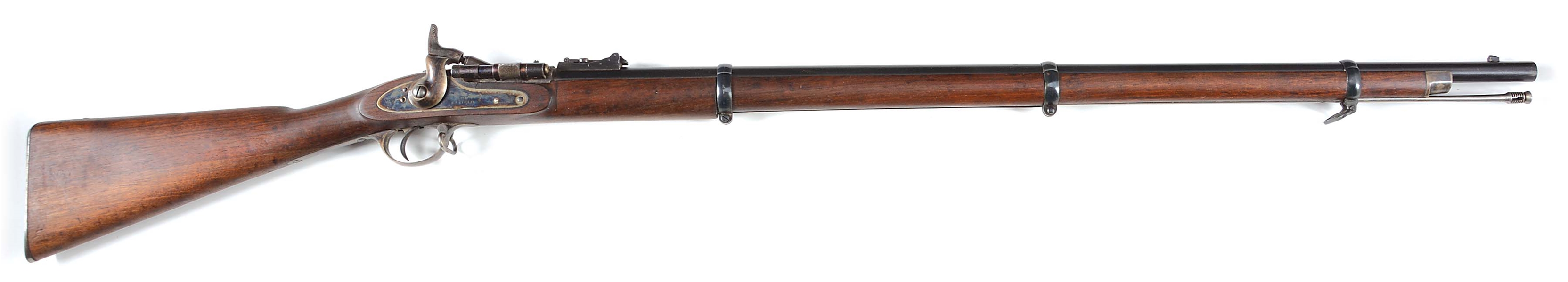 (A) 1860 DATED BRITISH ENFIELD SNIDER CONVERSION BREECHLOADING RIFLE.