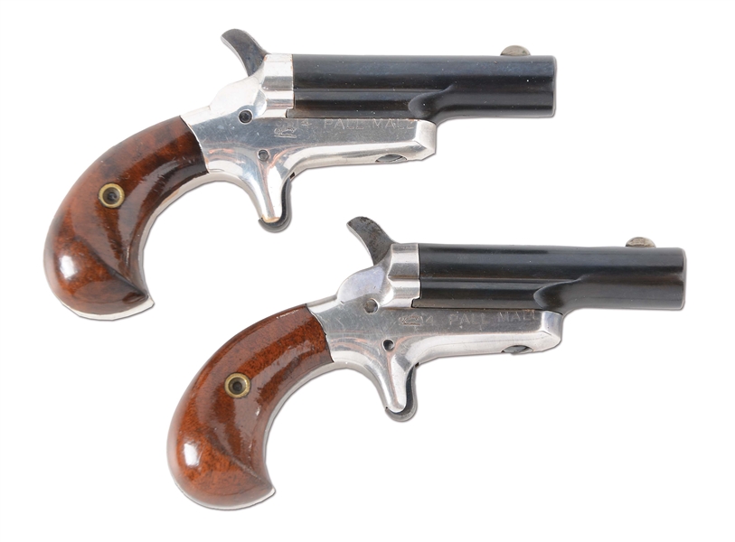 (A) CASED PAIR OF COLT NO. 3 PALL MALL, LONDON THUER DERINGERS.