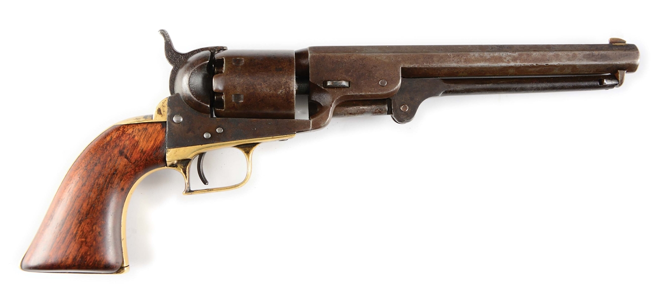 (A) 1ST YEAR PRODUCTION COLT 1851 NAVY PERCUSSION REVOLVER (1850).