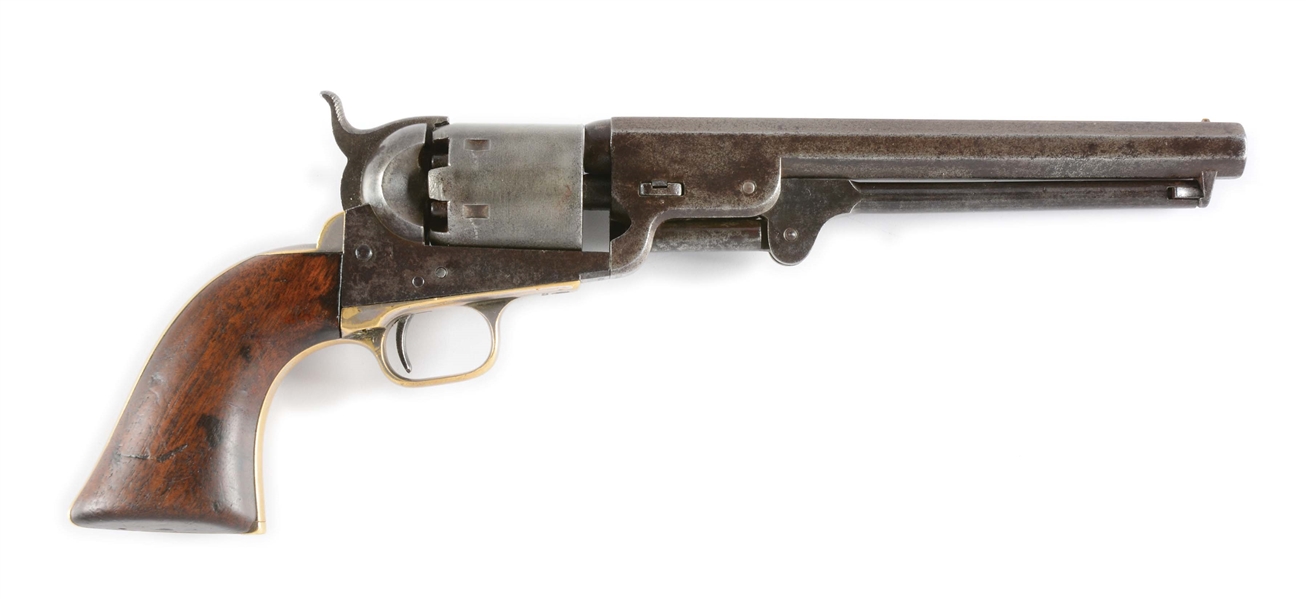 (A) COLT MODEL 1951 NAVY PERCUSSION REVOLVER ATTRIBUTED TO KIT CARSON.